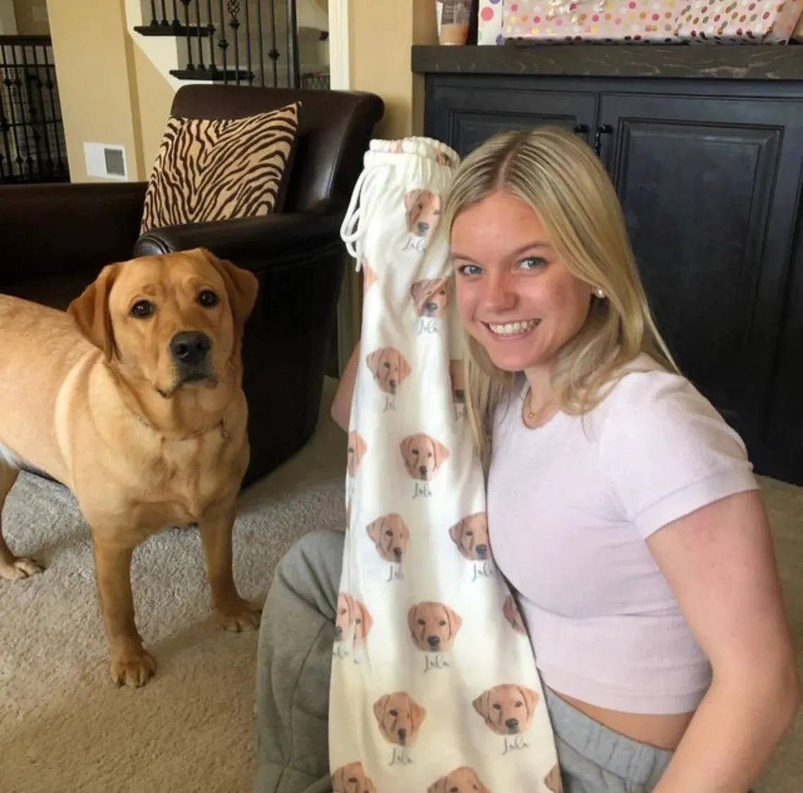 Custom Pet Portrait Pajama Pants | Personalized Dog & Cat Gift - Image 4