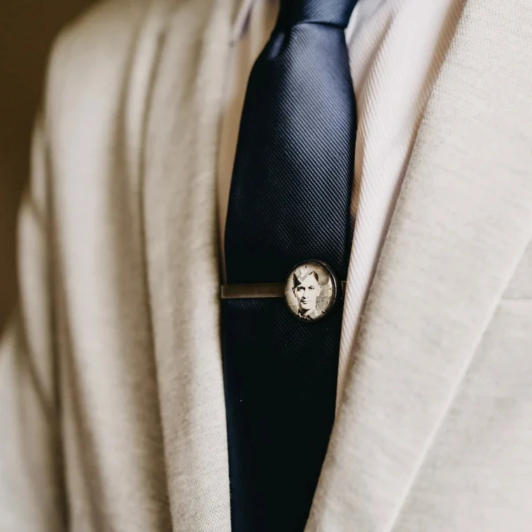 Custom Photo Tie Clip – Personalized Wedding, Birthday & Memorial Gift - Image 5
