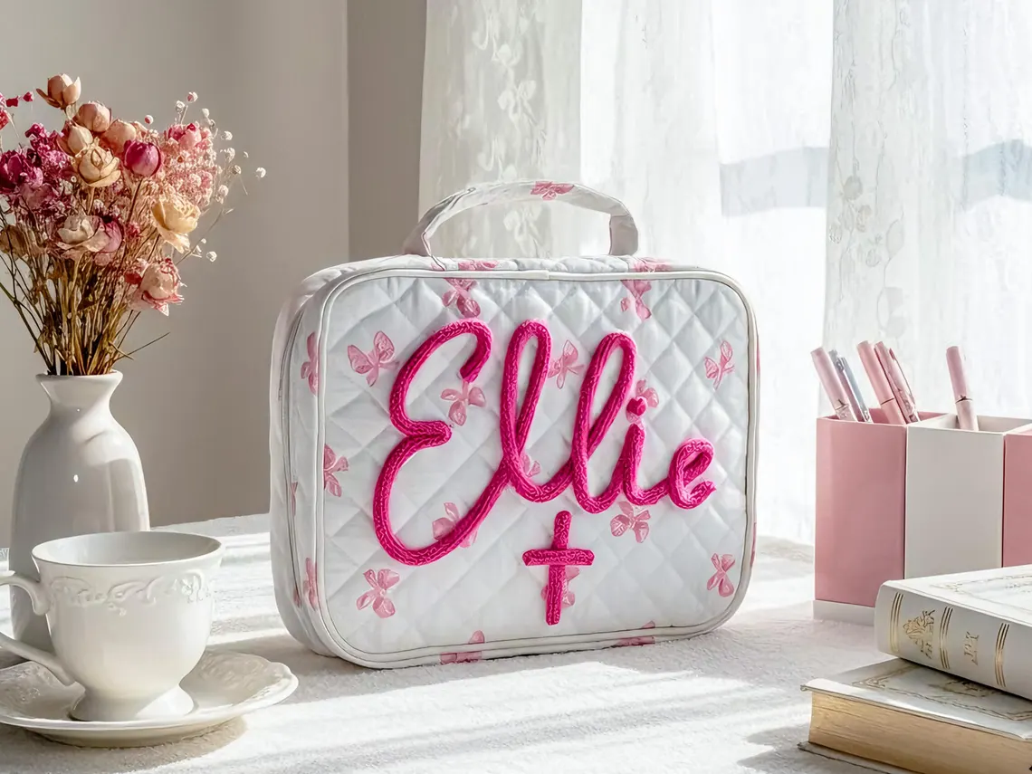 Personalized Quilted Bible Case – Large Size, Custom Embroidery Gift - Image 5