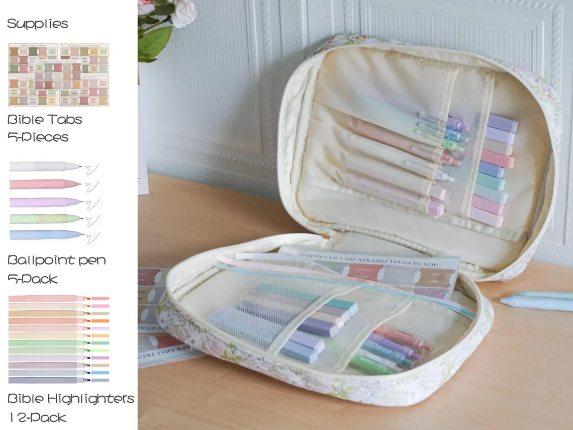 Personalized Quilted Bible Case – Large Size, Custom Embroidery Gift - Image 8