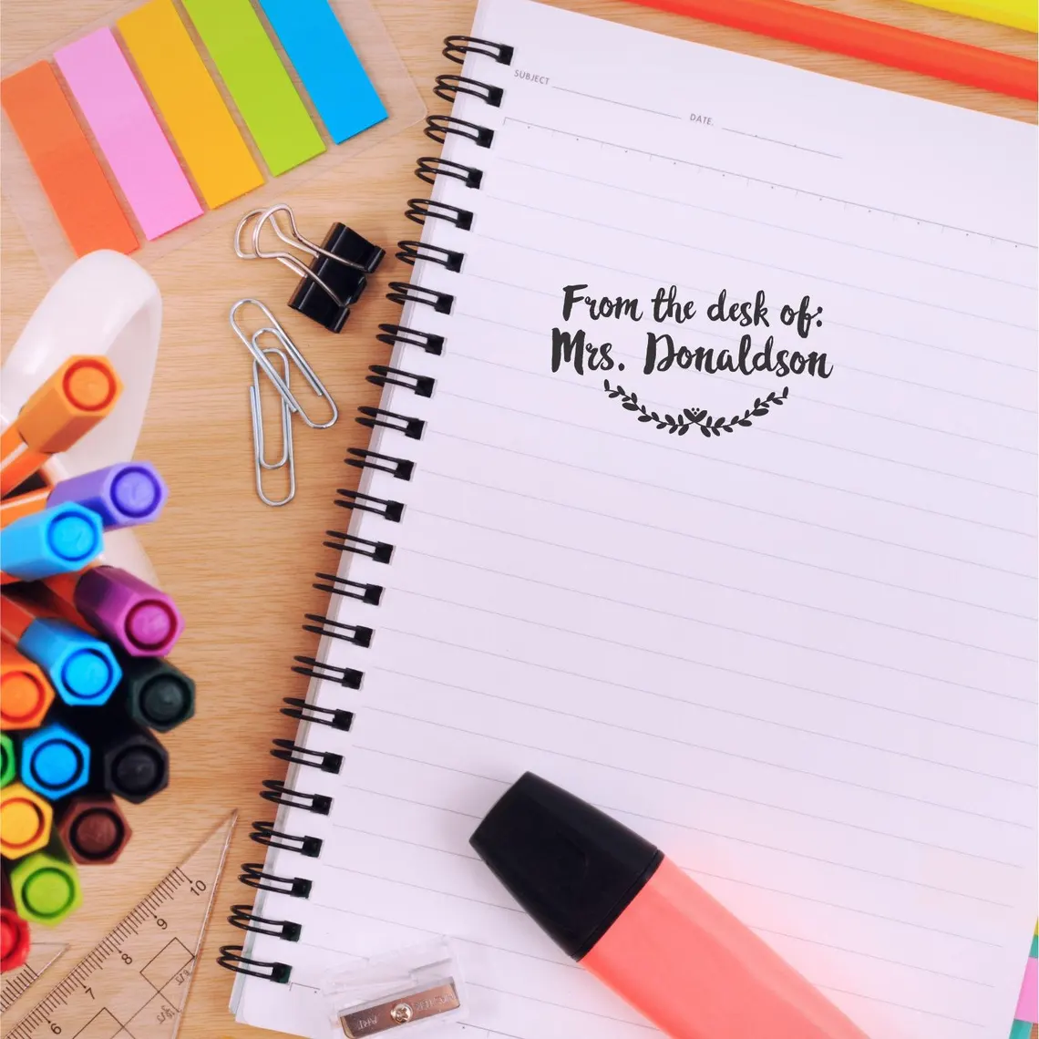Custom Teacher Stamp – Personalized Self-Inking Stamp for Teachers - Image 6