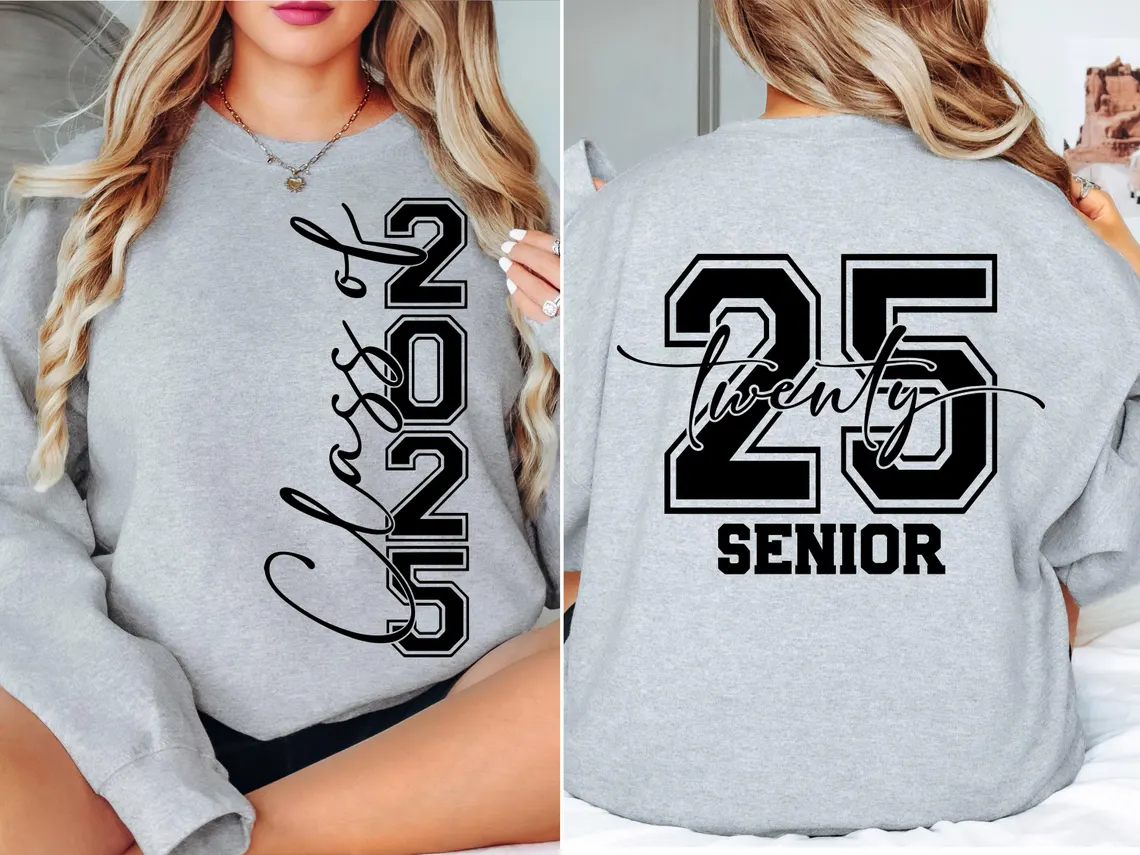 Custom Senior 2025 T-shirt – Personalized Graduation Hoodie Unisex - Image 5