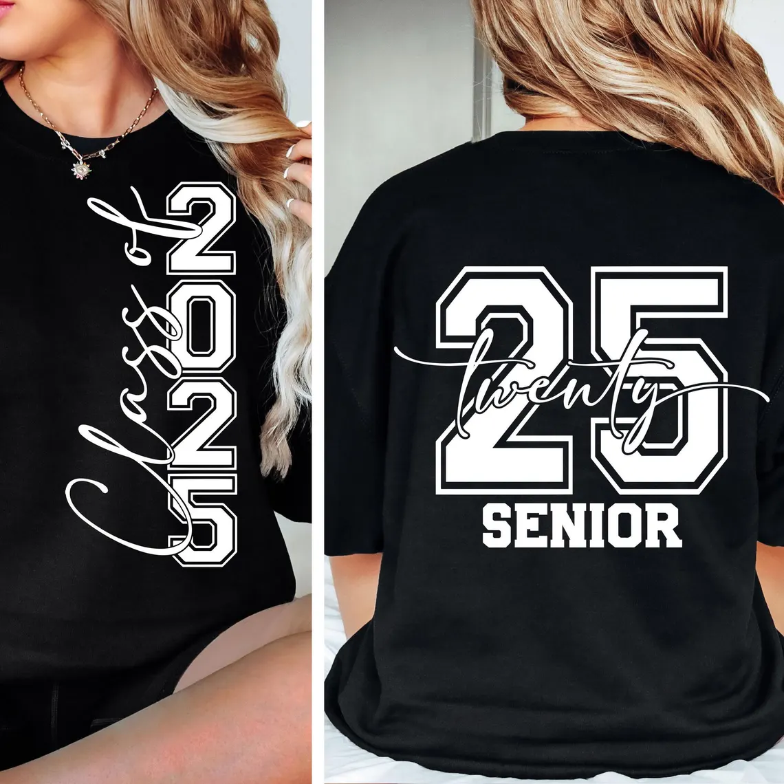 Custom Senior 2025 T-shirt – Personalized Graduation Hoodie Unisex - Image 6