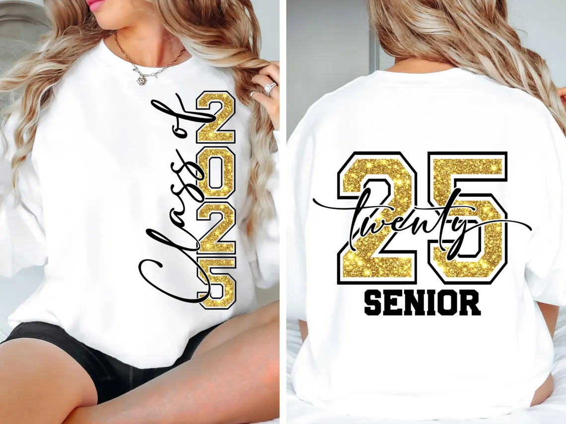 Custom Senior 2025 T-shirt – Personalized Graduation Hoodie Unisex - Image 9