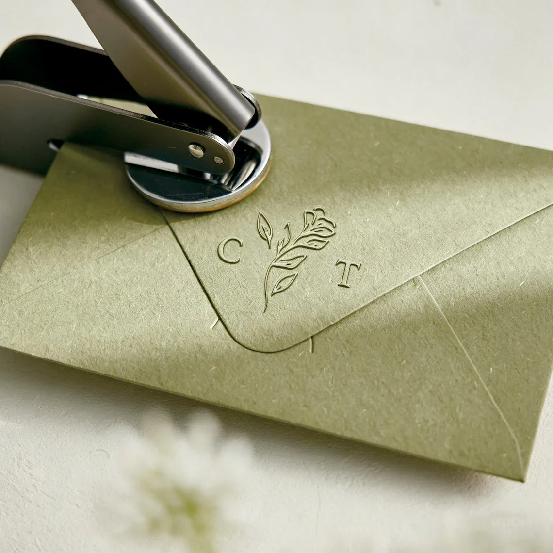 Custom Wedding Embosser – Personalized Invitation & Napkin Seal - Image 3