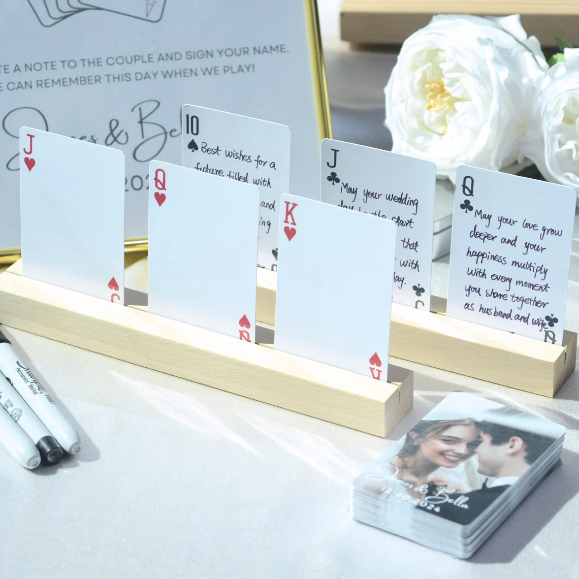 Custom Wedding Guest Book Playing Cards – Personalized Deck - Image 4