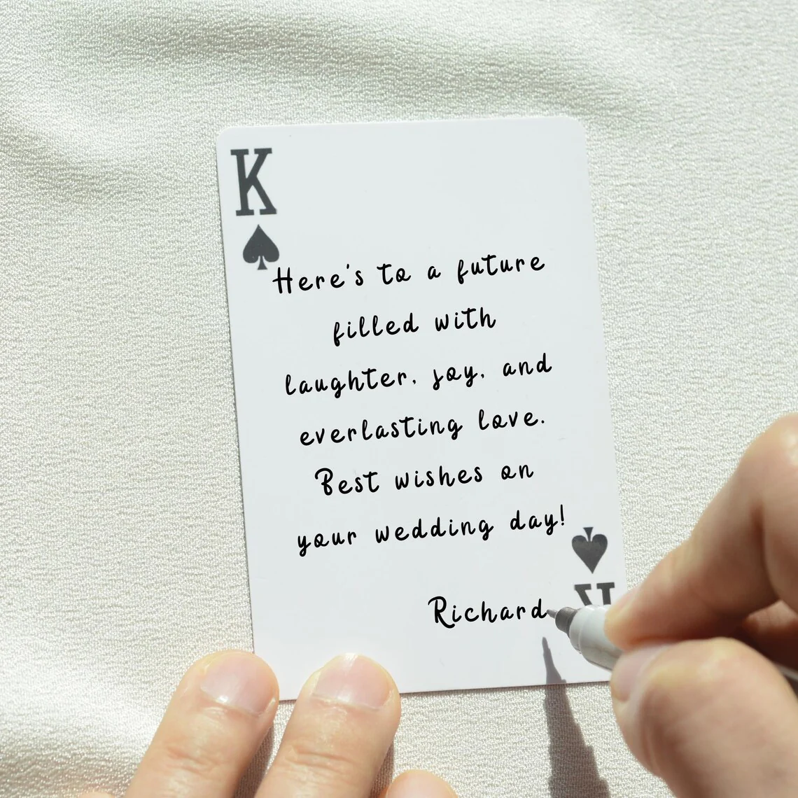 Custom Wedding Guest Book Playing Cards – Personalized Deck - Image 5