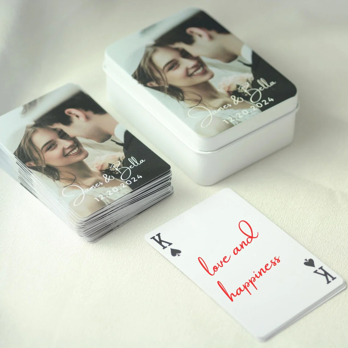 Custom Wedding Guest Book Playing Cards – Personalized Deck - Image 6