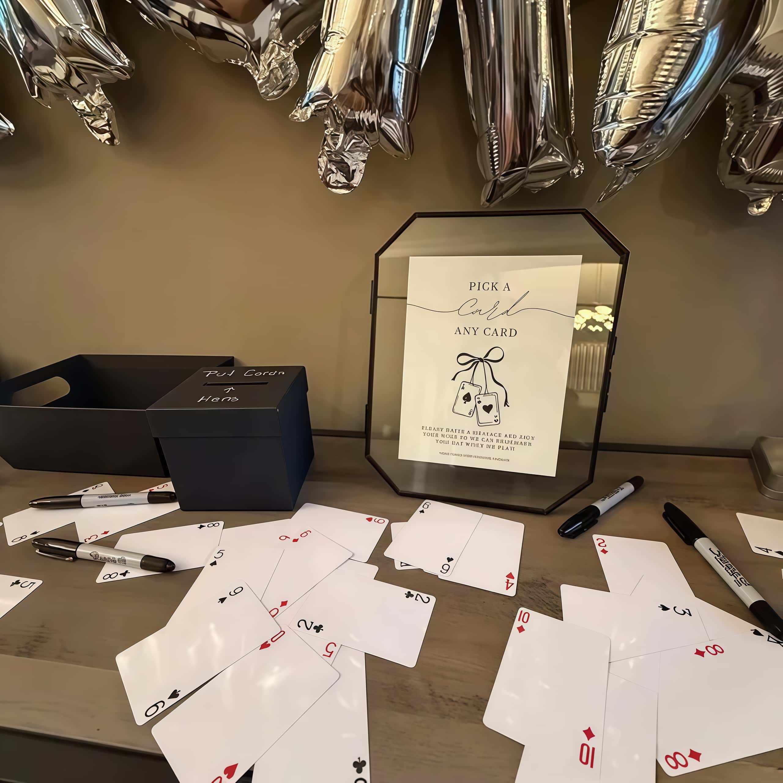 Custom Wedding Playing Cards Guest Book Alternative - Image 3