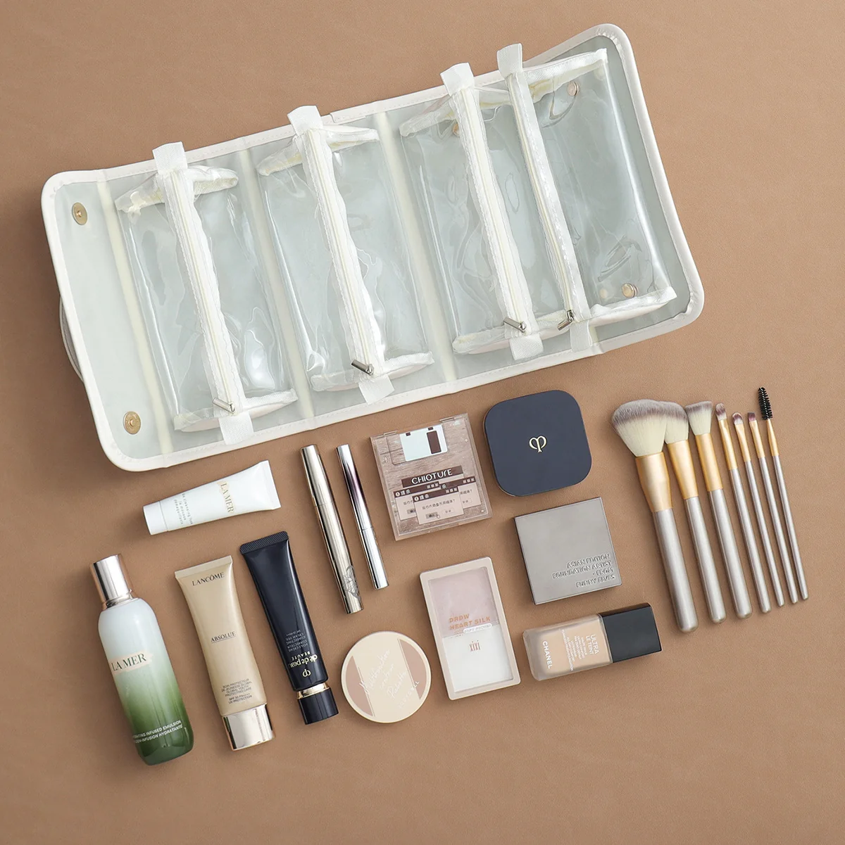 Customizable 4-in-1 Detachable Travel Makeup Bag - Image 5