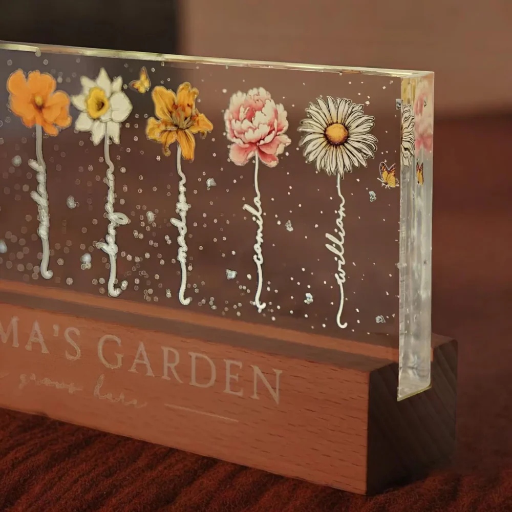 Custom Birth Month Flower LED Night Lamp- Personalized Mother’s Day Gift 🌸💡 - Image 8