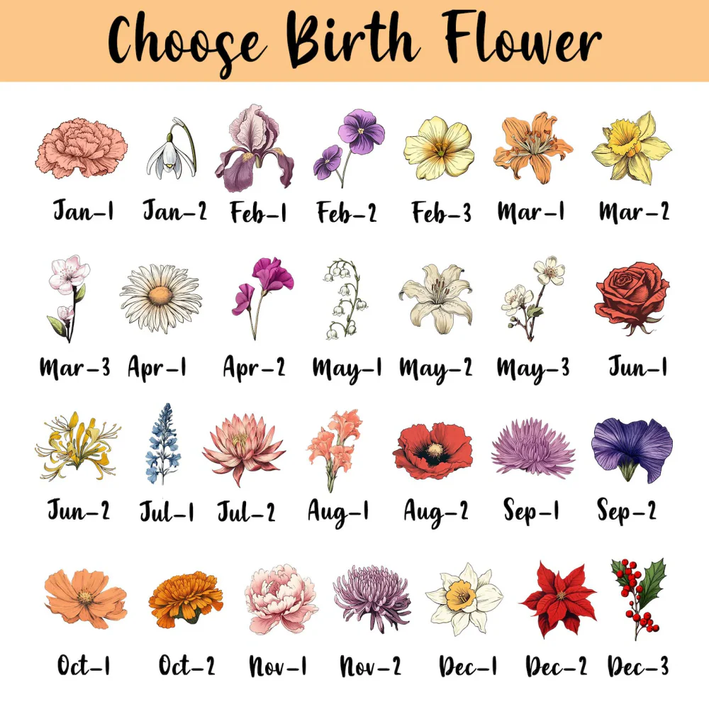 Custom Birth Month Flower LED Night Lamp- Personalized Mother’s Day Gift 🌸💡 - Image 9