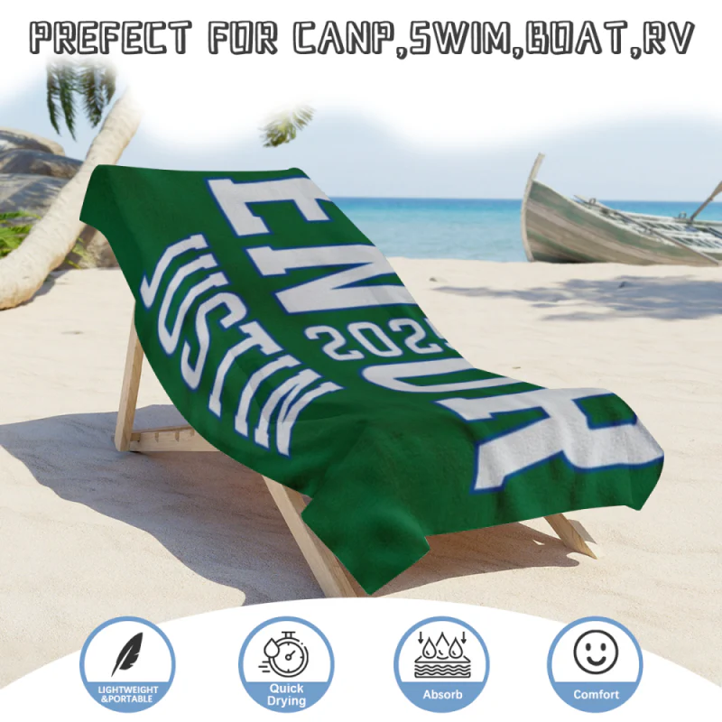 Personalized Beach Towel, Name Pool Towel, Gift for Kids, Graduation Gift, Senior Gift - Image 6