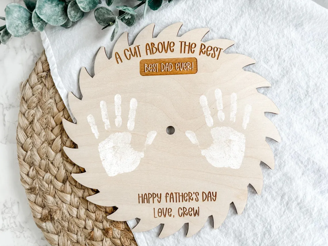 Personalized DIY Handprint Sign – Father’s Day Gift for Dad - Image 3
