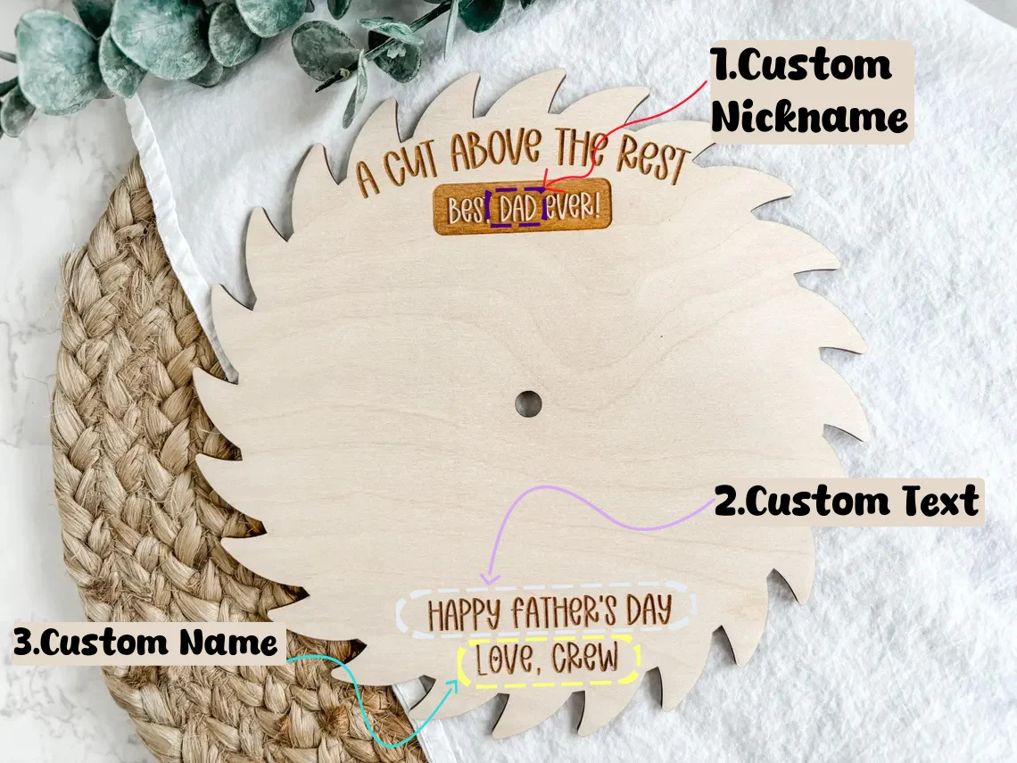 Personalized DIY Handprint Sign – Father’s Day Gift for Dad - Image 6