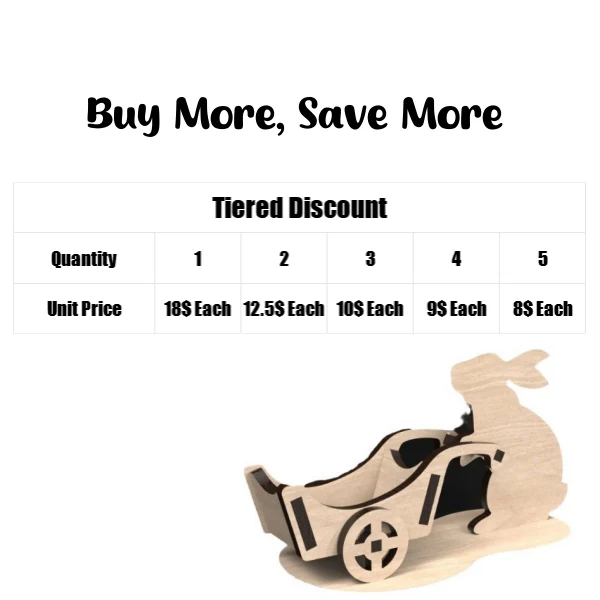 Easter Bunny Wheelbarrow Gift - Perfect Easter Holiday Present - Image 8