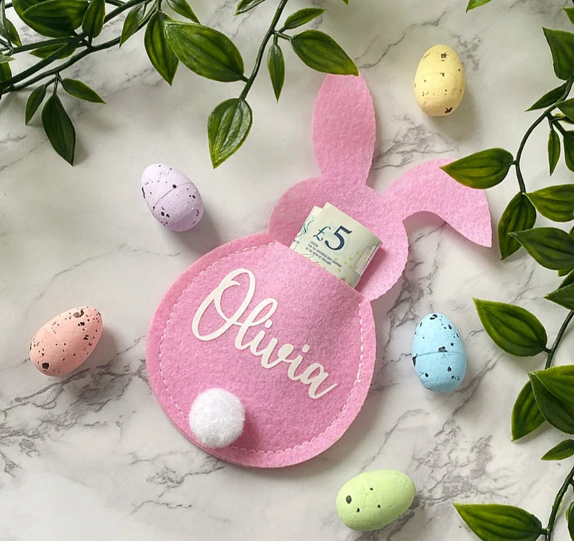 Personalised Easter Money Holder – Personalized Bunny Gift for Easter，For Kids 🐰💝 - Image 7