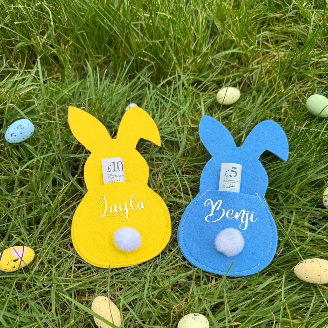 Personalised Easter Money Holder – Personalized Bunny Gift for Easter，For Kids 🐰💝 - Image 9