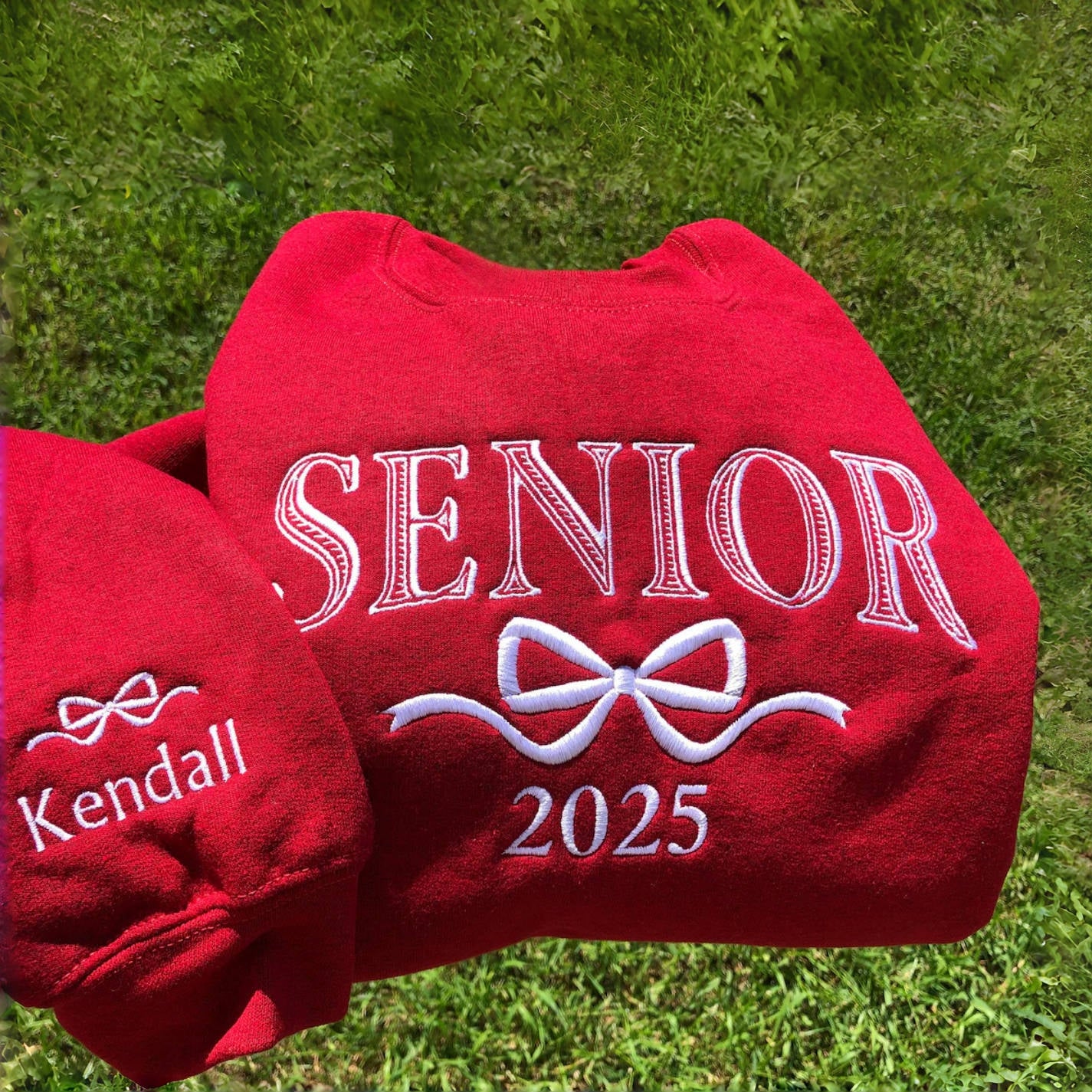Embroidered Senior Sweatshirt – Personalized Class of 2026 - Image 4
