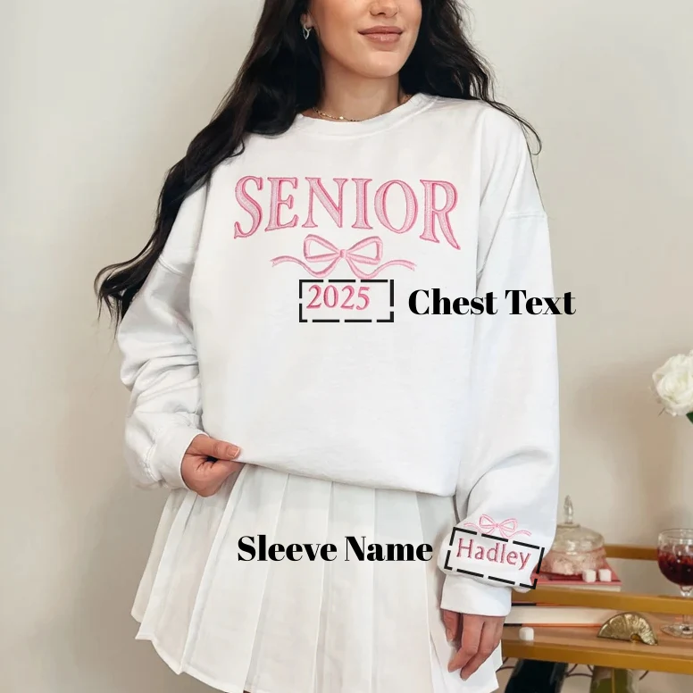 Embroidered Senior Sweatshirt – Personalized Class of 2026 - Image 6