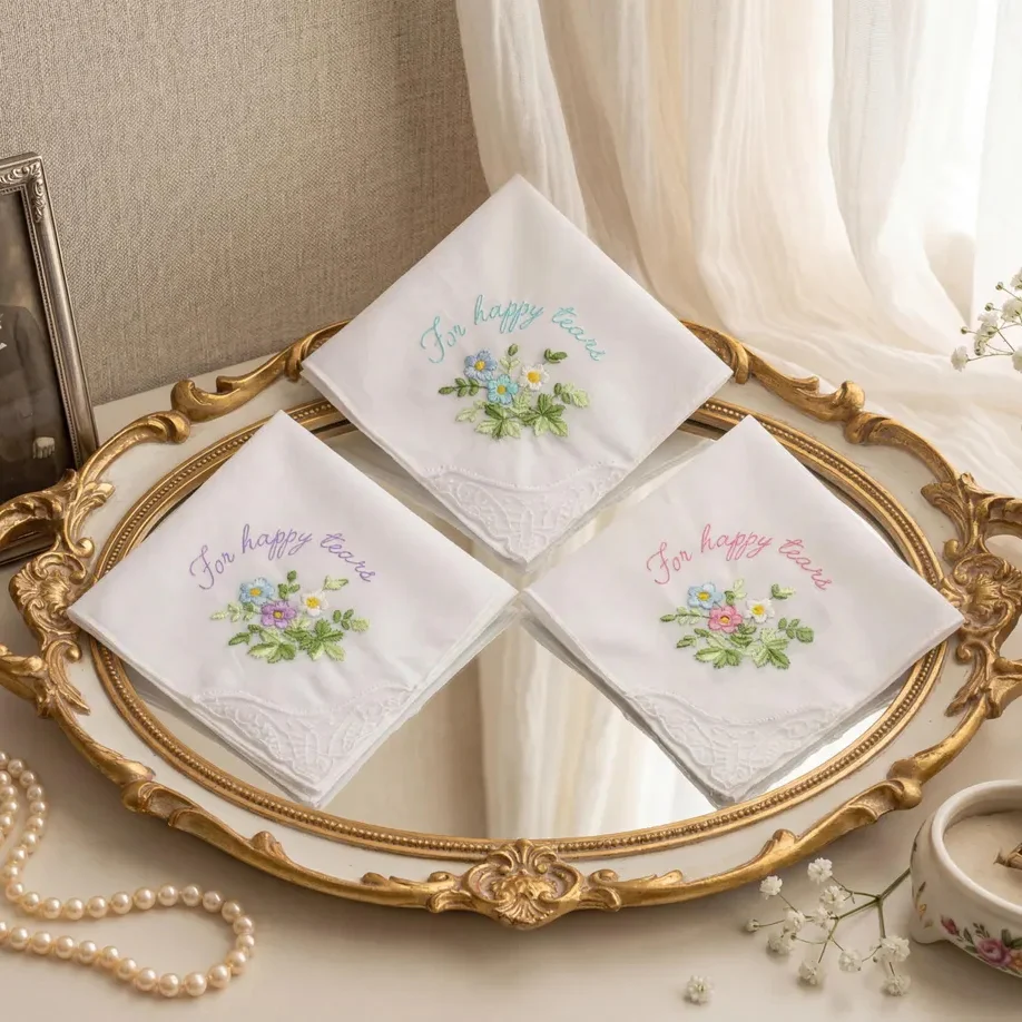 Personalized Wedding Handkerchief | Custom Bridal Keepsake Gift - Image 6