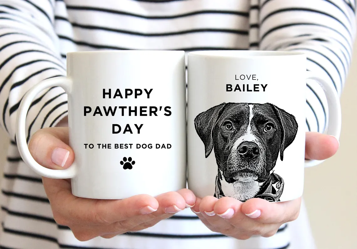 Father's Day Dog Dad Mug – Personalized Pet Gift for Fur Dads - Image 3