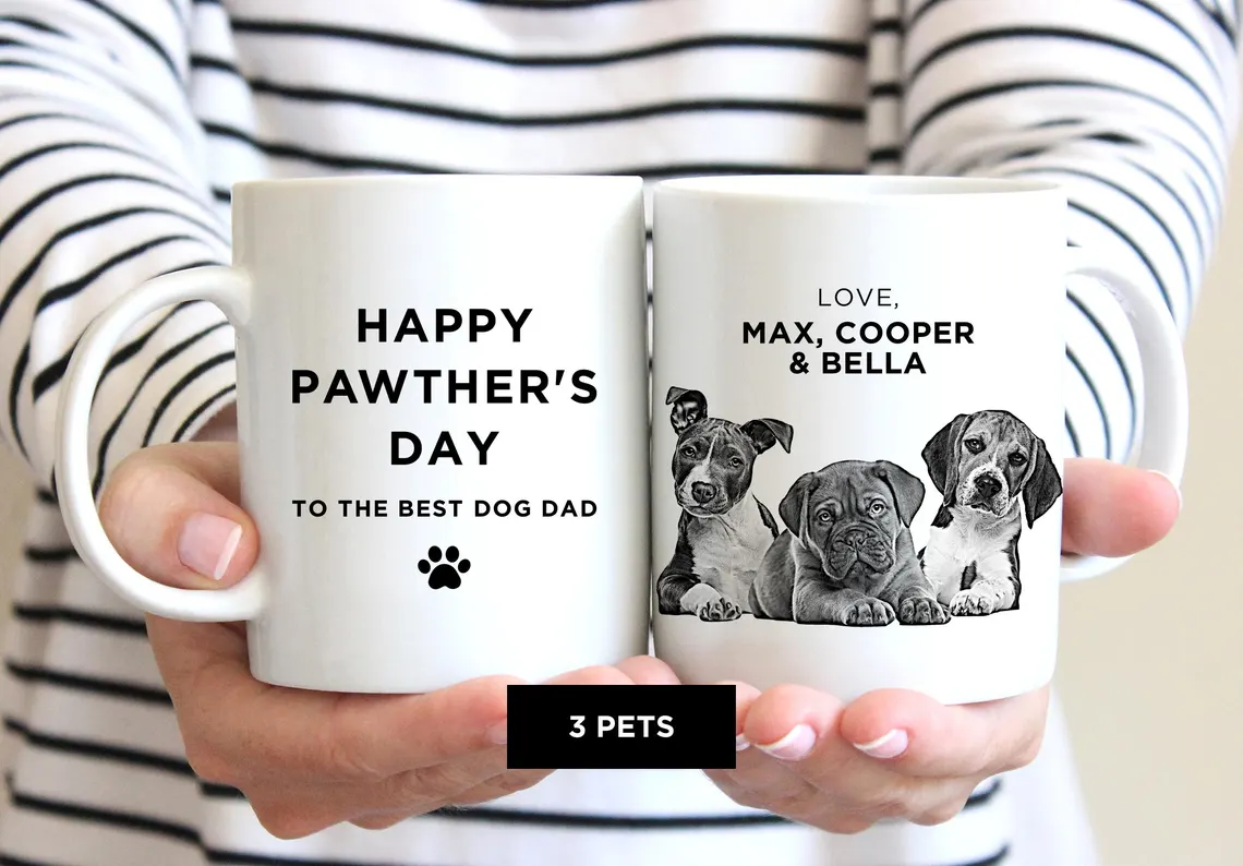 Father's Day Dog Dad Mug – Personalized Pet Gift for Fur Dads - Image 4