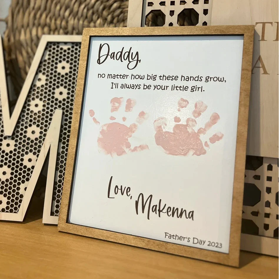Father’s Day Handprint Frame – DIY Personalized Dad Gift 2026 - Image 4