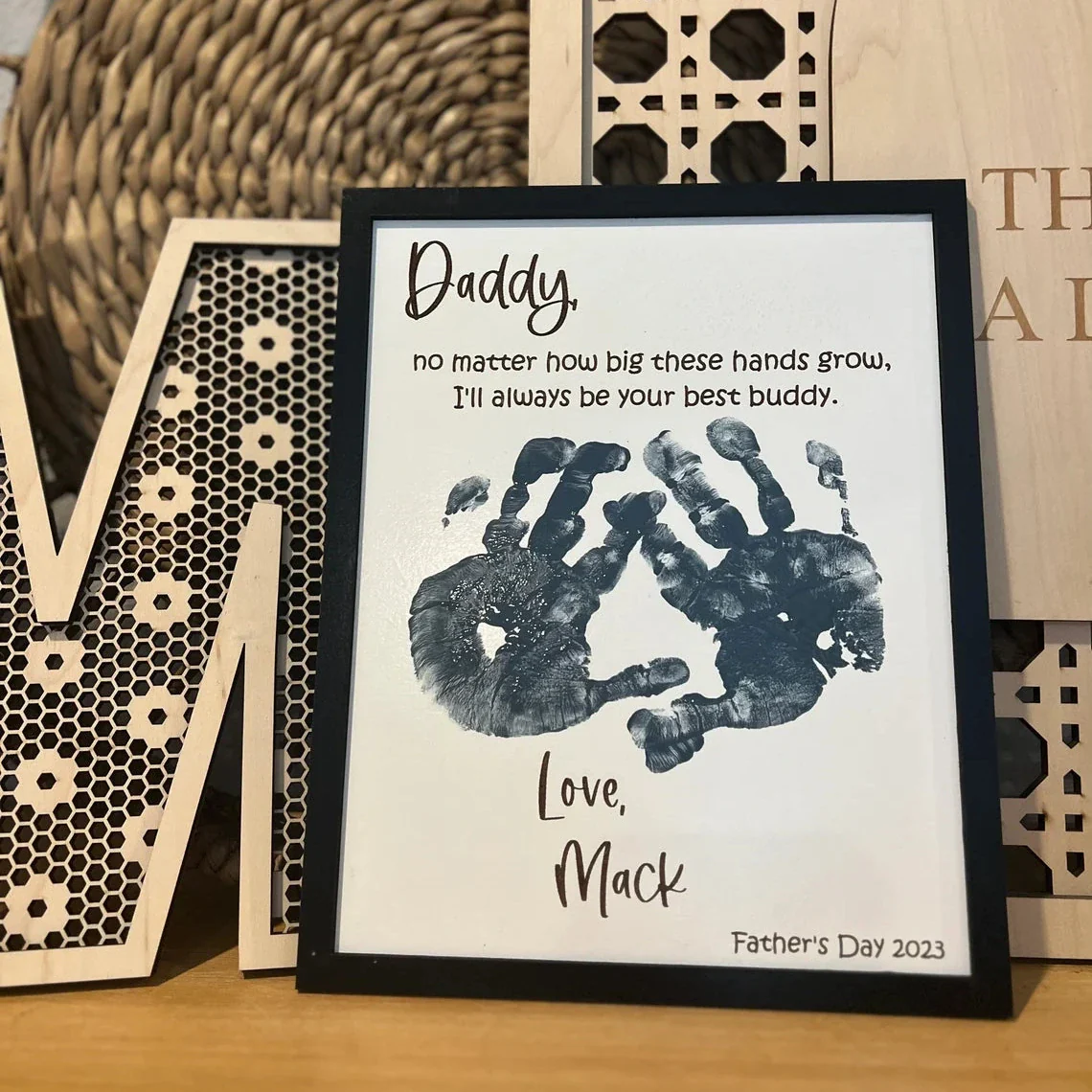 Father’s Day Handprint Frame – DIY Personalized Dad Gift 2026 - Image 5