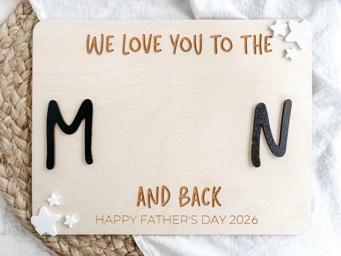 Fathers Day Handprint Sign – Personalized DIY Gift for Dad 2026 - Image 3