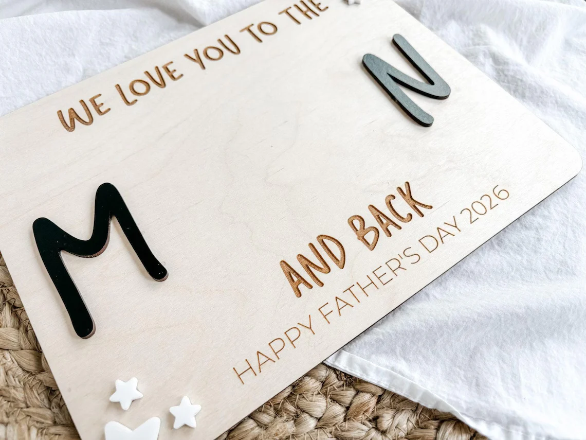 Fathers Day Handprint Sign – Personalized DIY Gift for Dad 2026 - Image 4