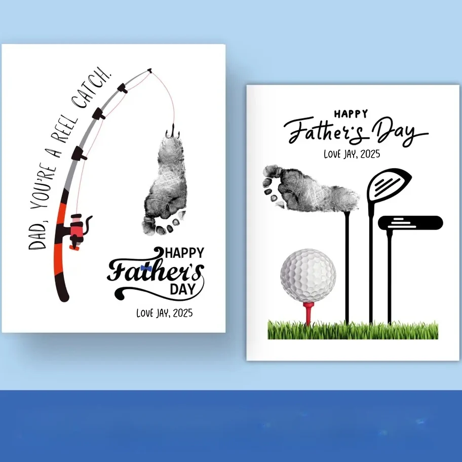 Nailed It! Father’s Day Handprint Art Gift Canvas Print (Unframed) - Image 8