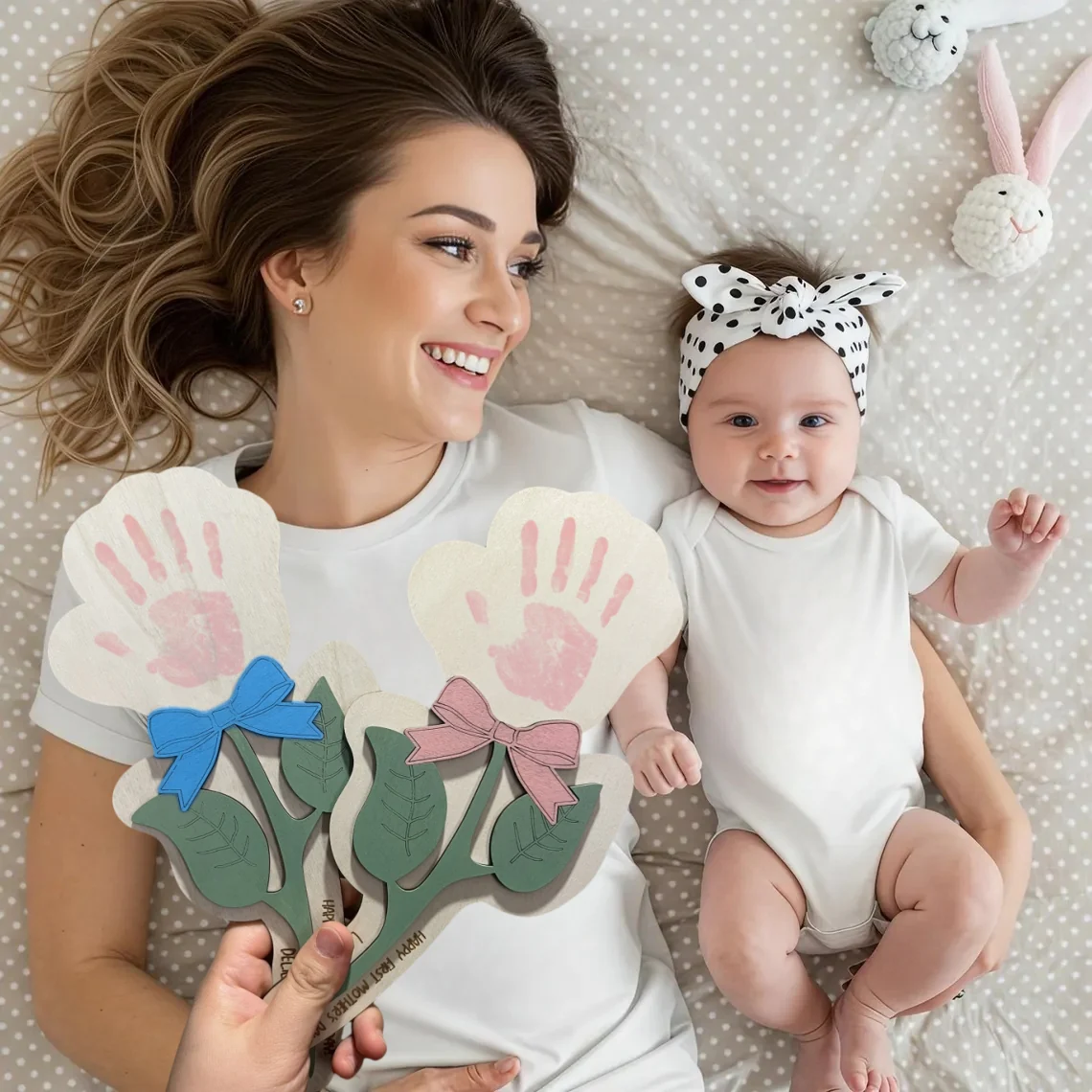 Newborn Handprint Keepsake – First Father’s Day or Baby Memory Gift - Image 3