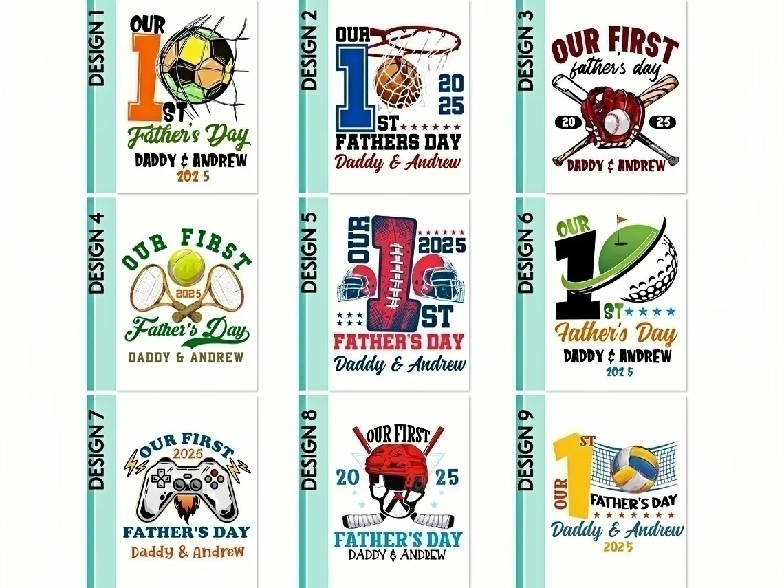 Personalized First Father's Day Matching Dad & Baby Outfit Set - Image 8