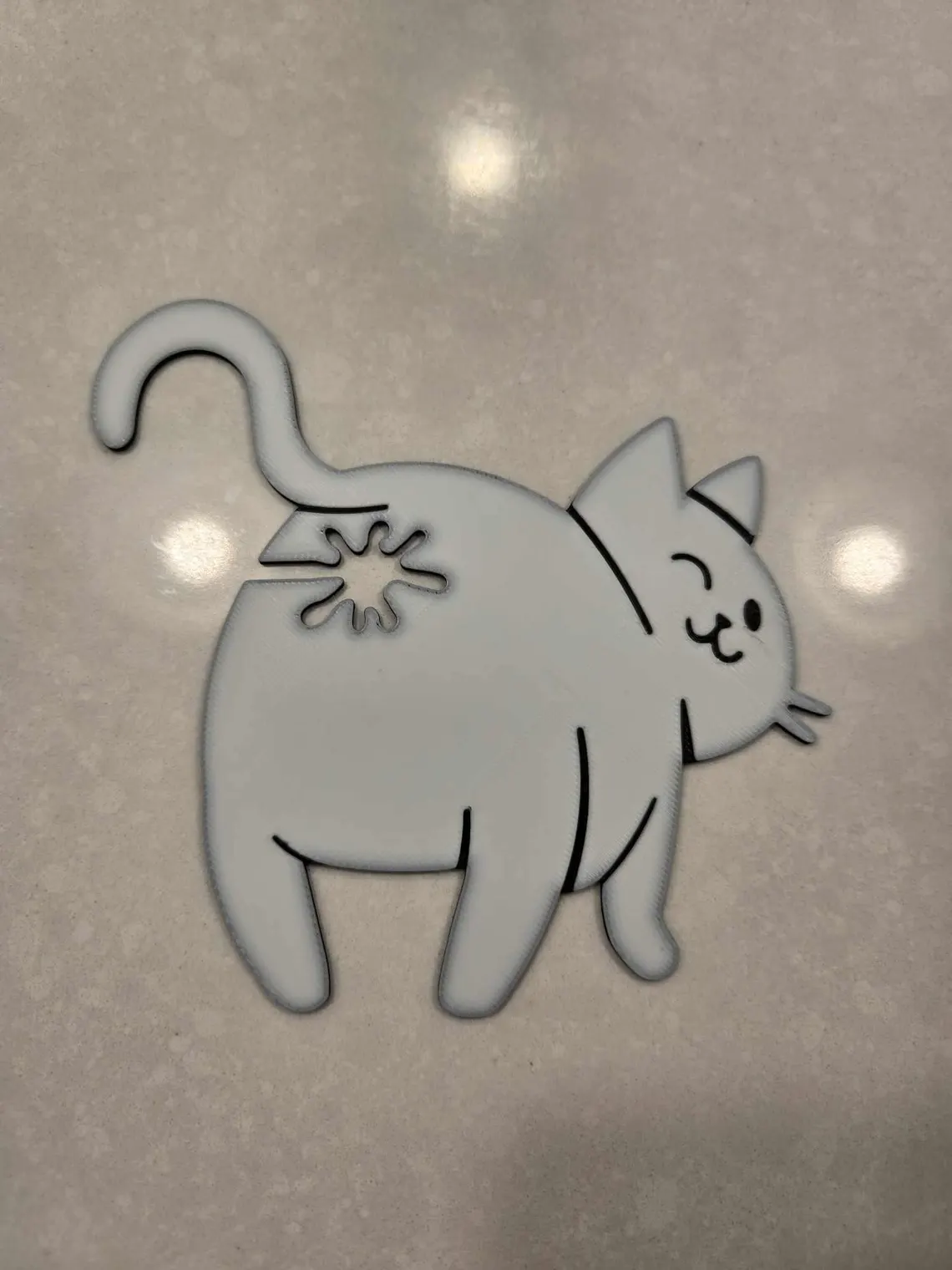 Funny Cat Bread Clip – 3D Printed Cat Butt Bag Holder for Cat Lovers - Image 4