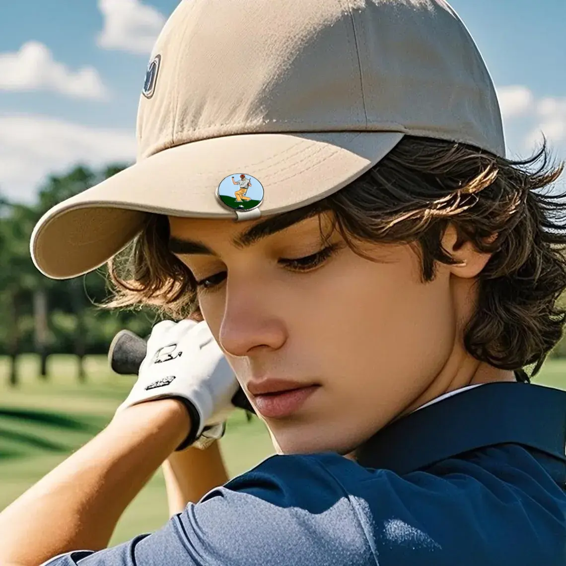 Funny Magnetic Golf Ball Marker Cartoon Hat Clip – Golf Gift - Image 4