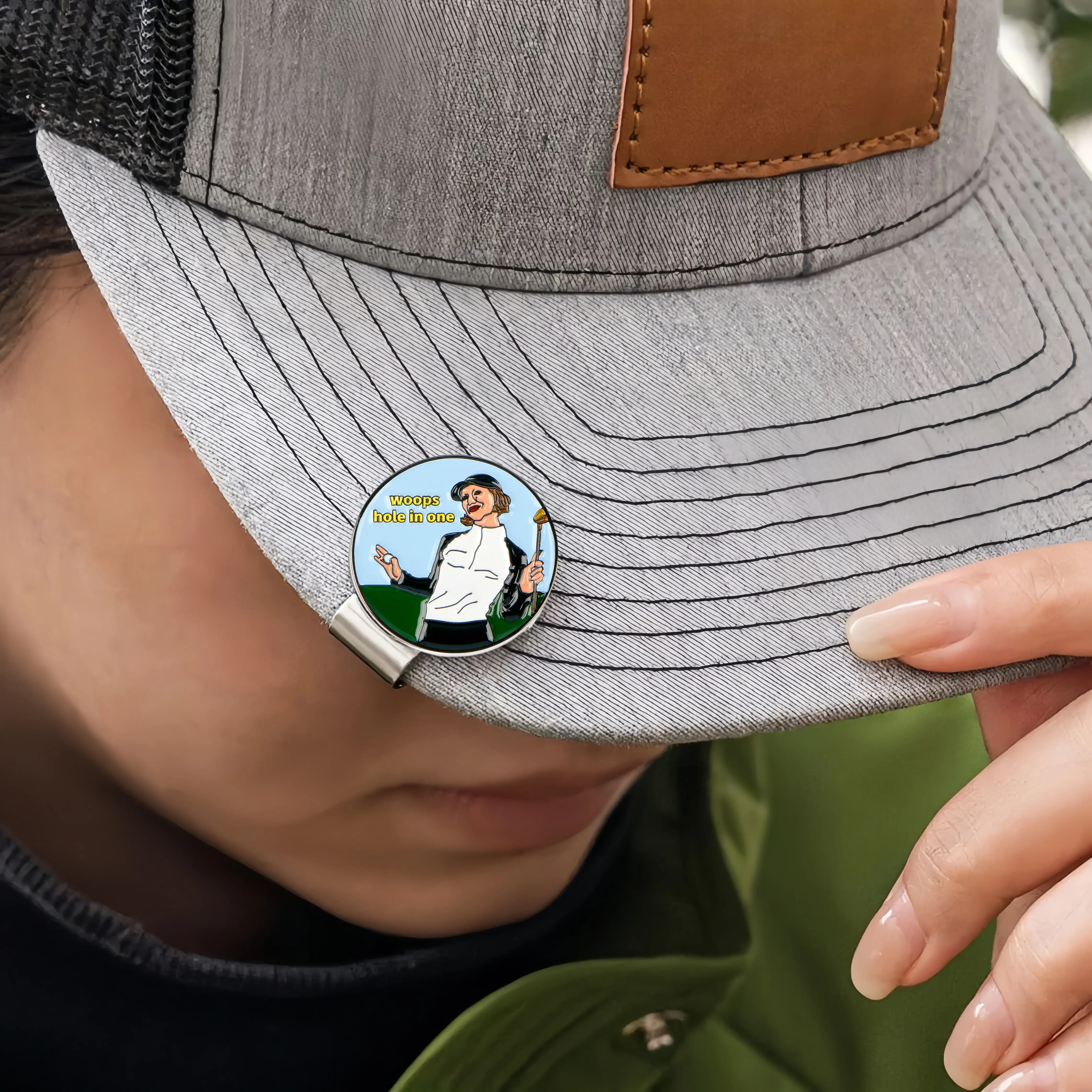 Funny Magnetic Golf Ball Marker Cartoon Hat Clip – Golf Gift - Image 6