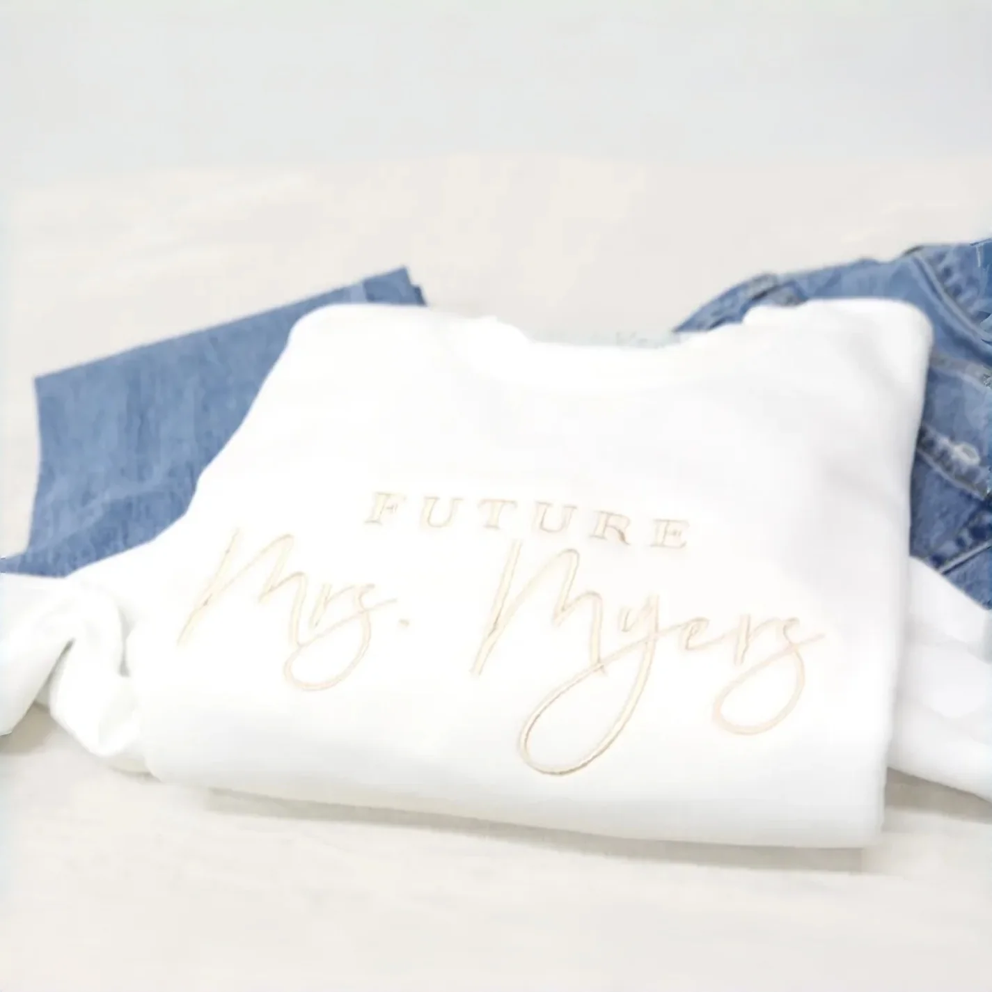 Future Mrs. Personalized Sweatshirt | Custom Bride Hoodie Gift - Image 2