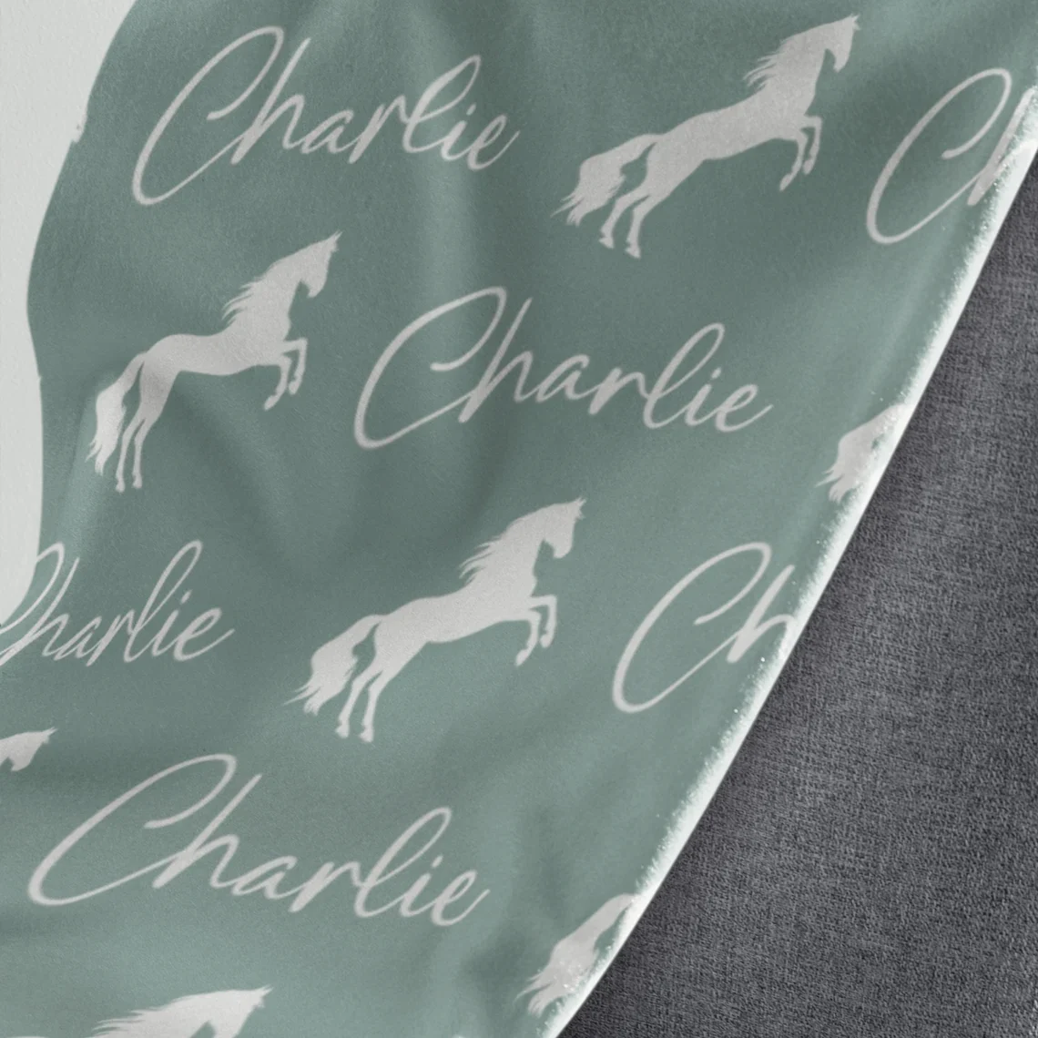 Gift for Horse Girl, Personalized Horse Blanket, Custom Horse Blanket, Horse Name Blanket , Gift for Pony Lover, Equestrian Blanket - Image 4
