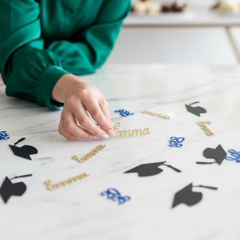 Graduation Confetti – Personalized Name & Year, Color - Image 2