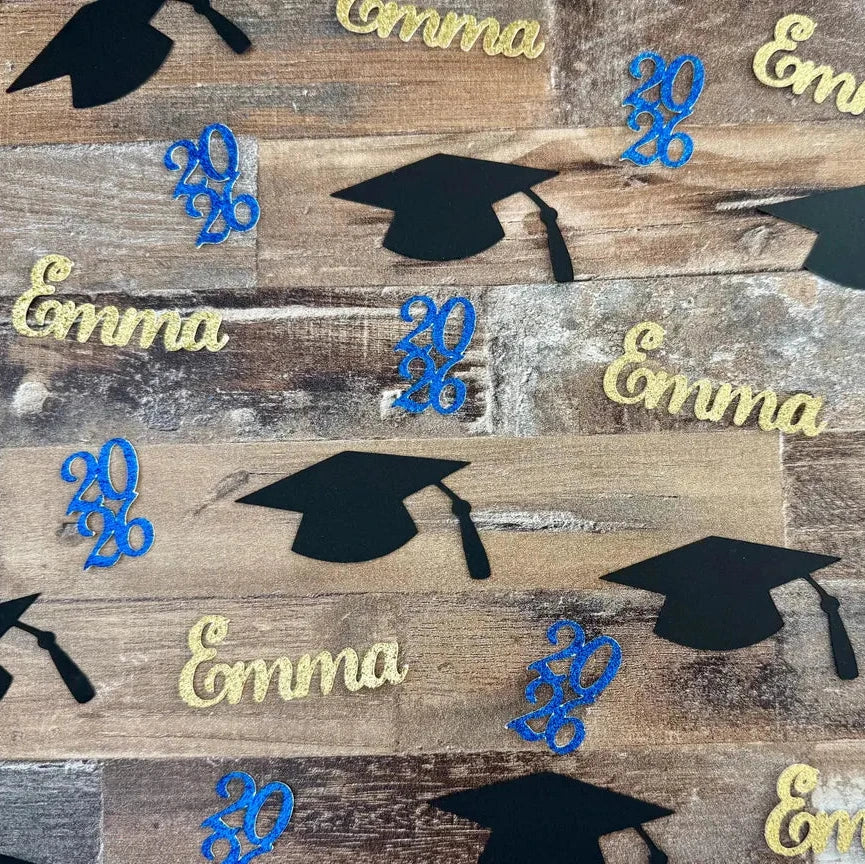 Graduation Confetti – Personalized Name & Year, Color - Image 6
