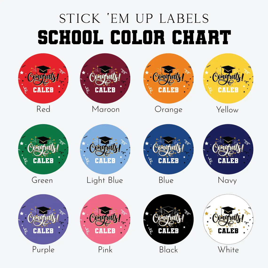 Graduation Water Bottle Labels – Custom Class of 2025 Grad Party Decor - Image 3