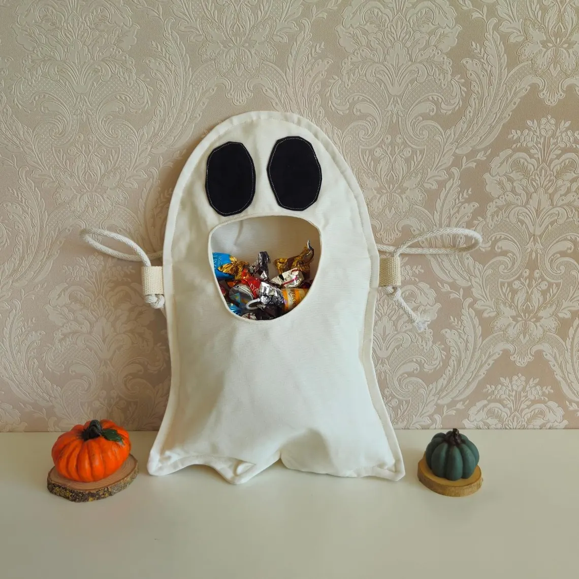 Halloween Ghost Bag for Kids | Trick-Or-Treat Shoulder Bag - Image 4