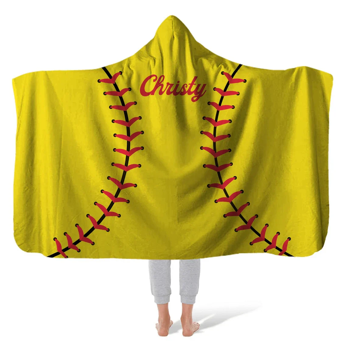 Hooded Sports Fleece Blanket – Baseball, Football, Soccer, Basketball - Image 4