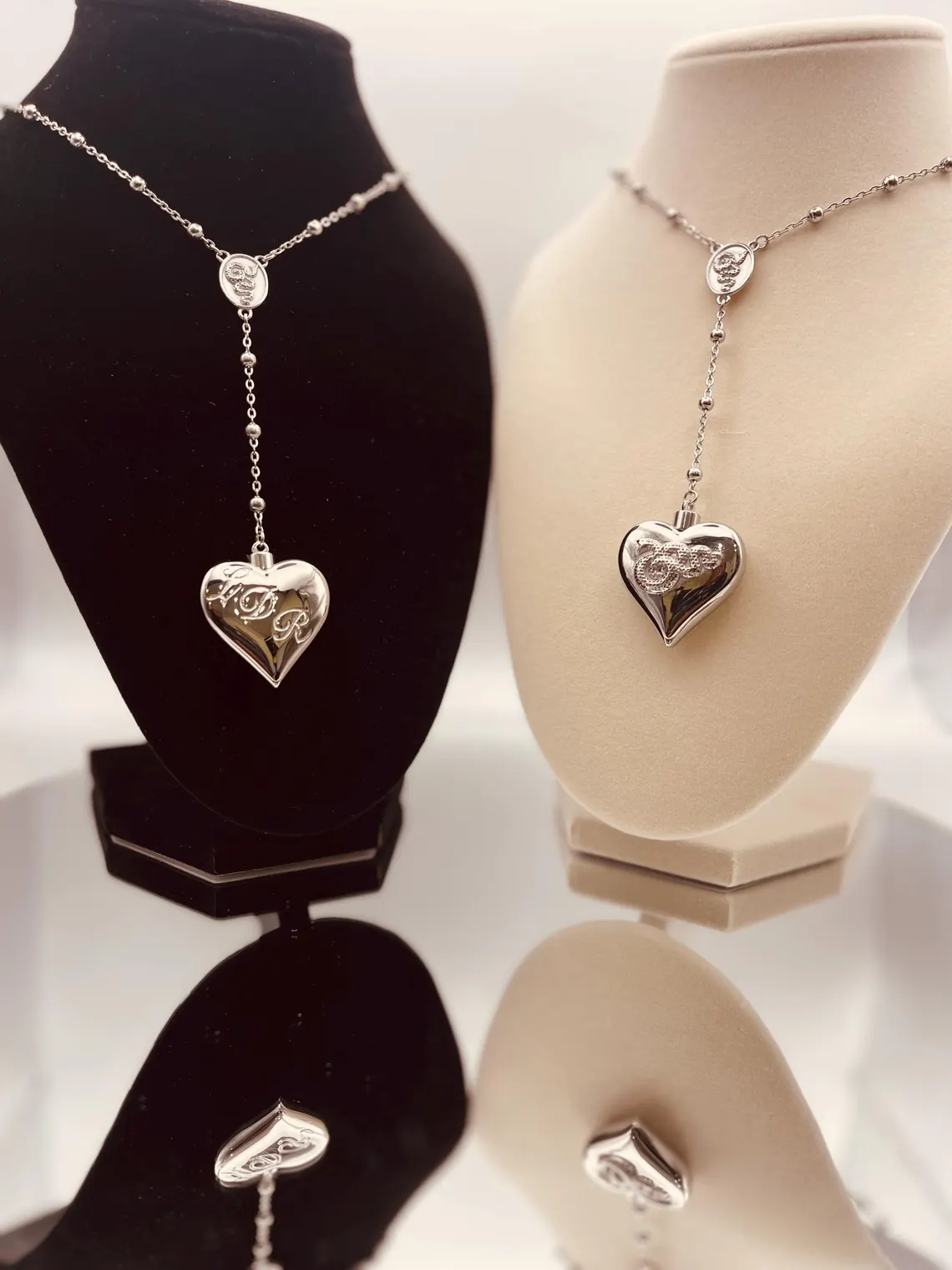 Heart-Shaped CZ Birthstone Heart Necklace – Custom Snake Pendant - Image 6