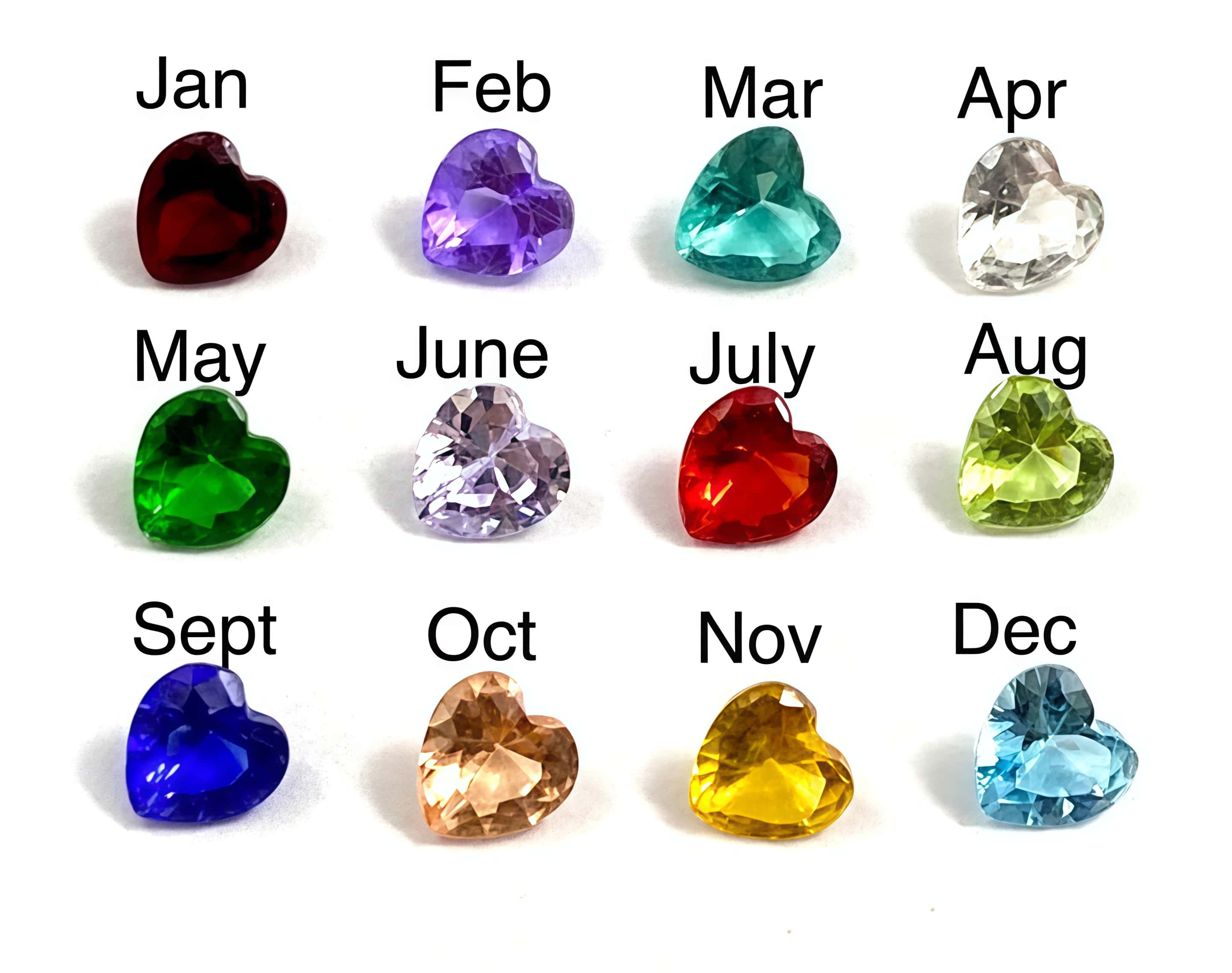 Heart-Shaped CZ Birthstone Heart Necklace – Custom Snake Pendant - Image 8