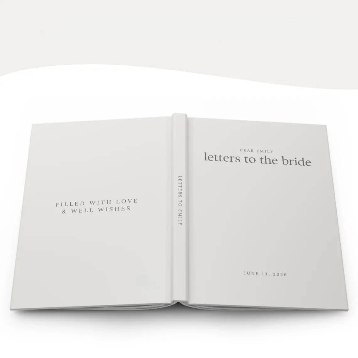 Personalized Letters to the Bride Book Something Blue Gift - Image 2