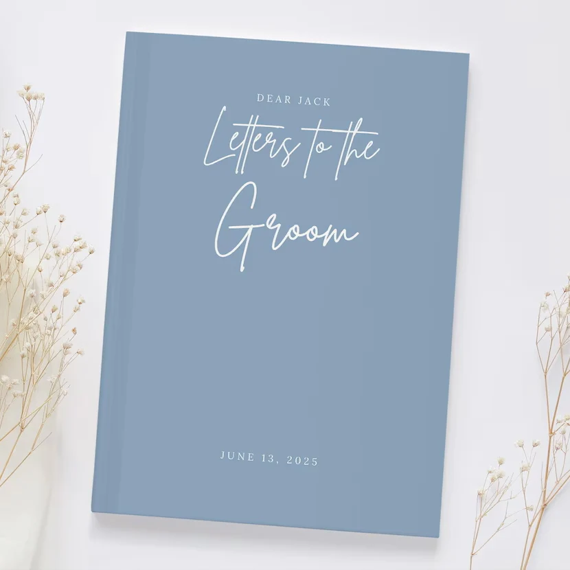 Personalized Letters to the Bride Book Something Blue Gift - Image 7