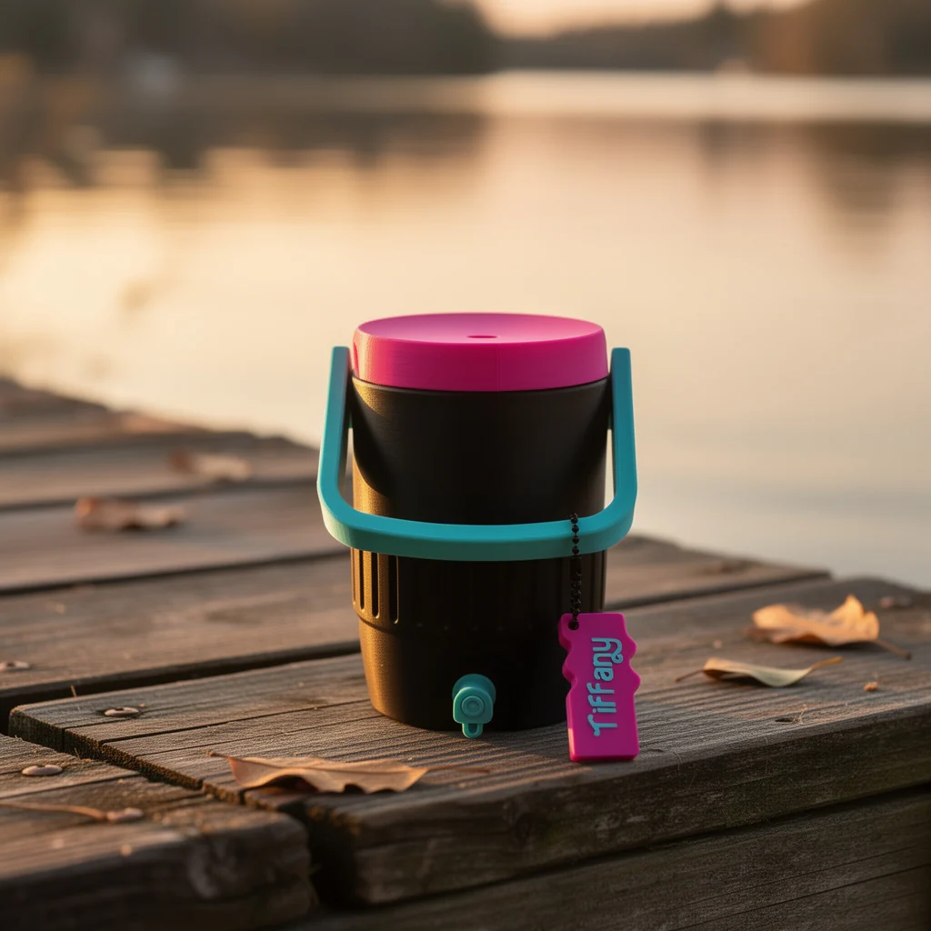 Mini Cooler Can Holder Set with Custom Name Opener Chain - Image 4