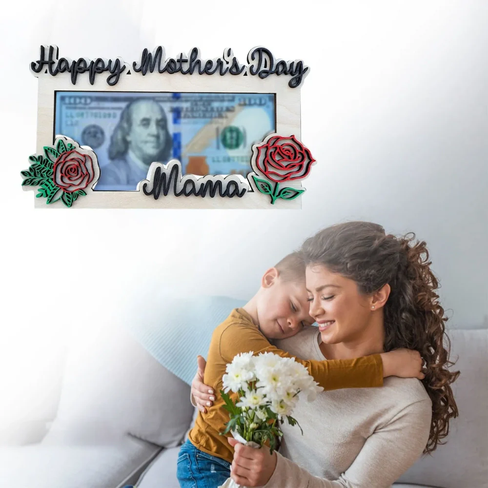 Wooden Rose Envelope Money Holder - Perfect Mother’s Day Gift 🌹💖 - Image 3